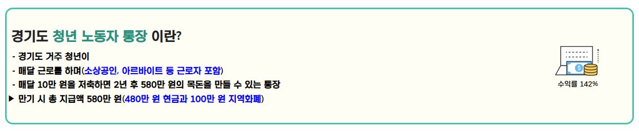 경기도 청년 지원금