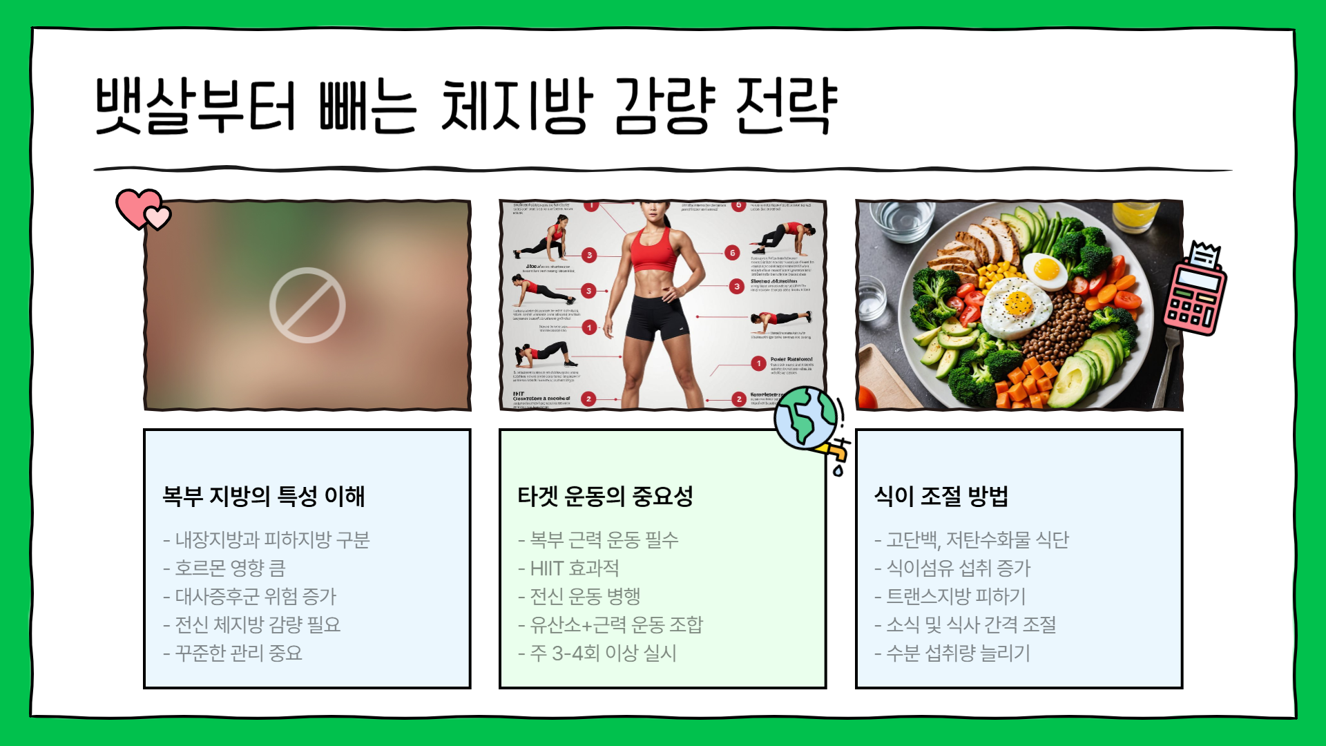체지방 감량 뱃살빼기
