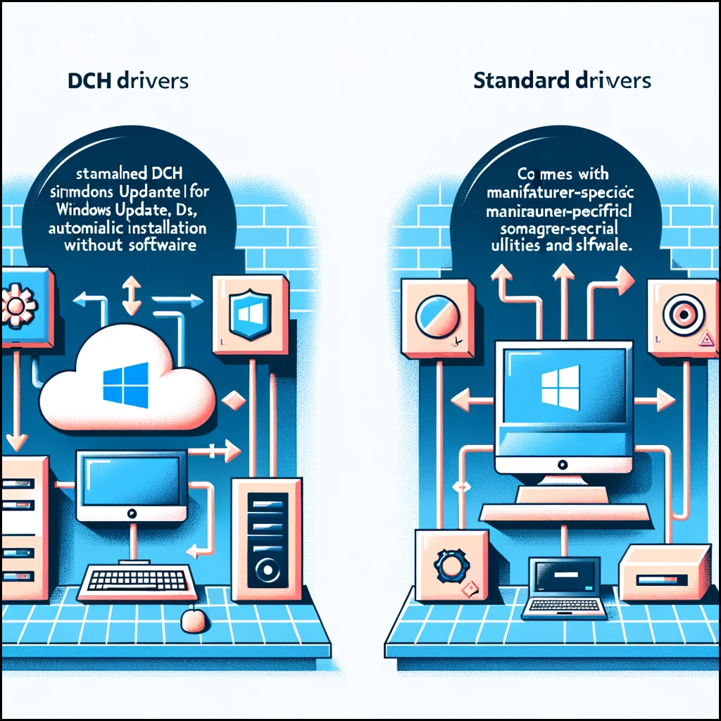 DCH 드라이버와 Standard 드라이버 차이점