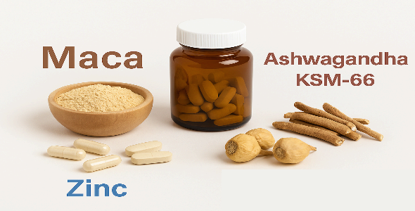 마카, 아연(Zinc), 아슈와간다(KSM-66)