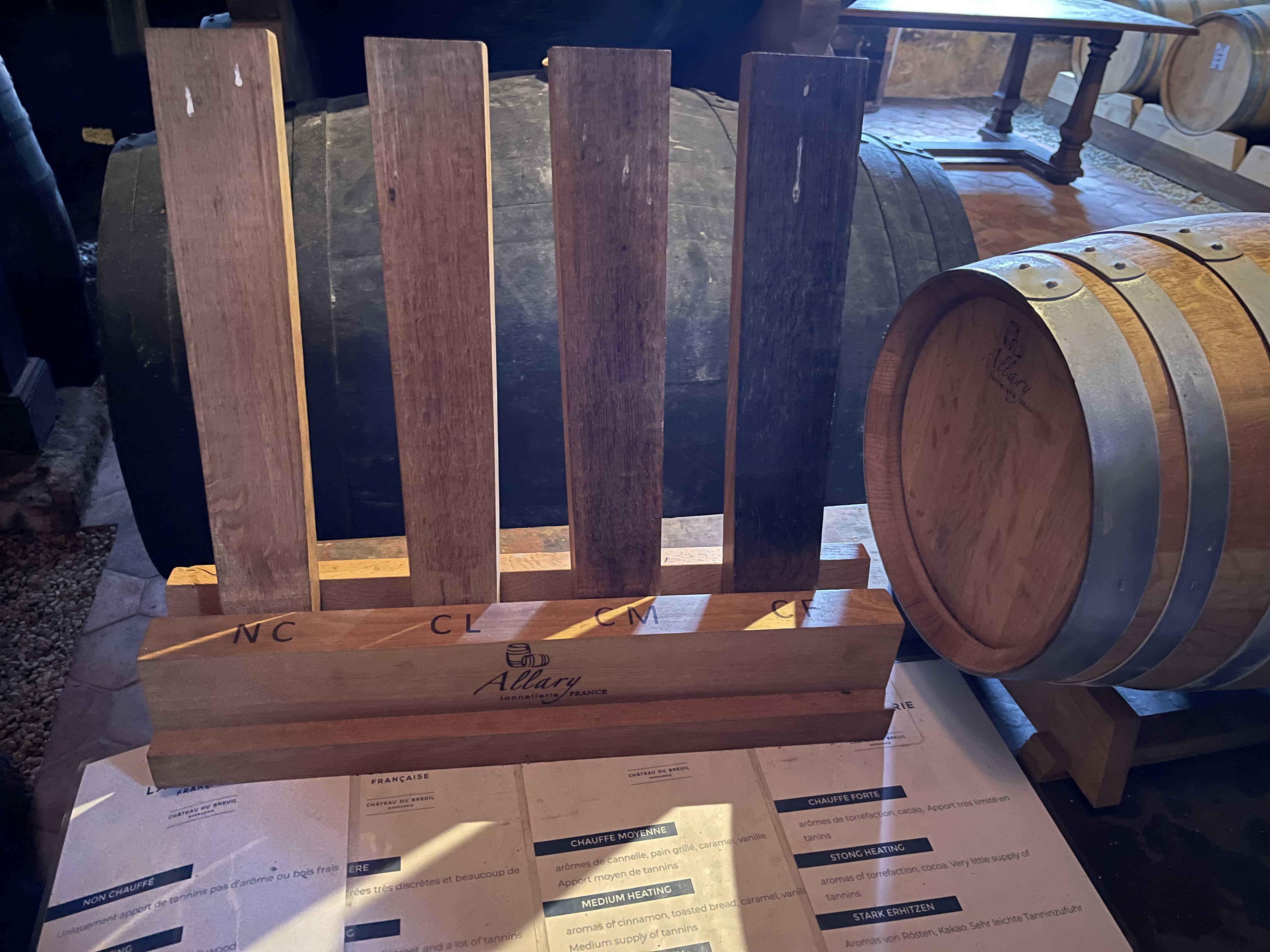 Ch&acirc;teau du Breuil 오크통 Stave