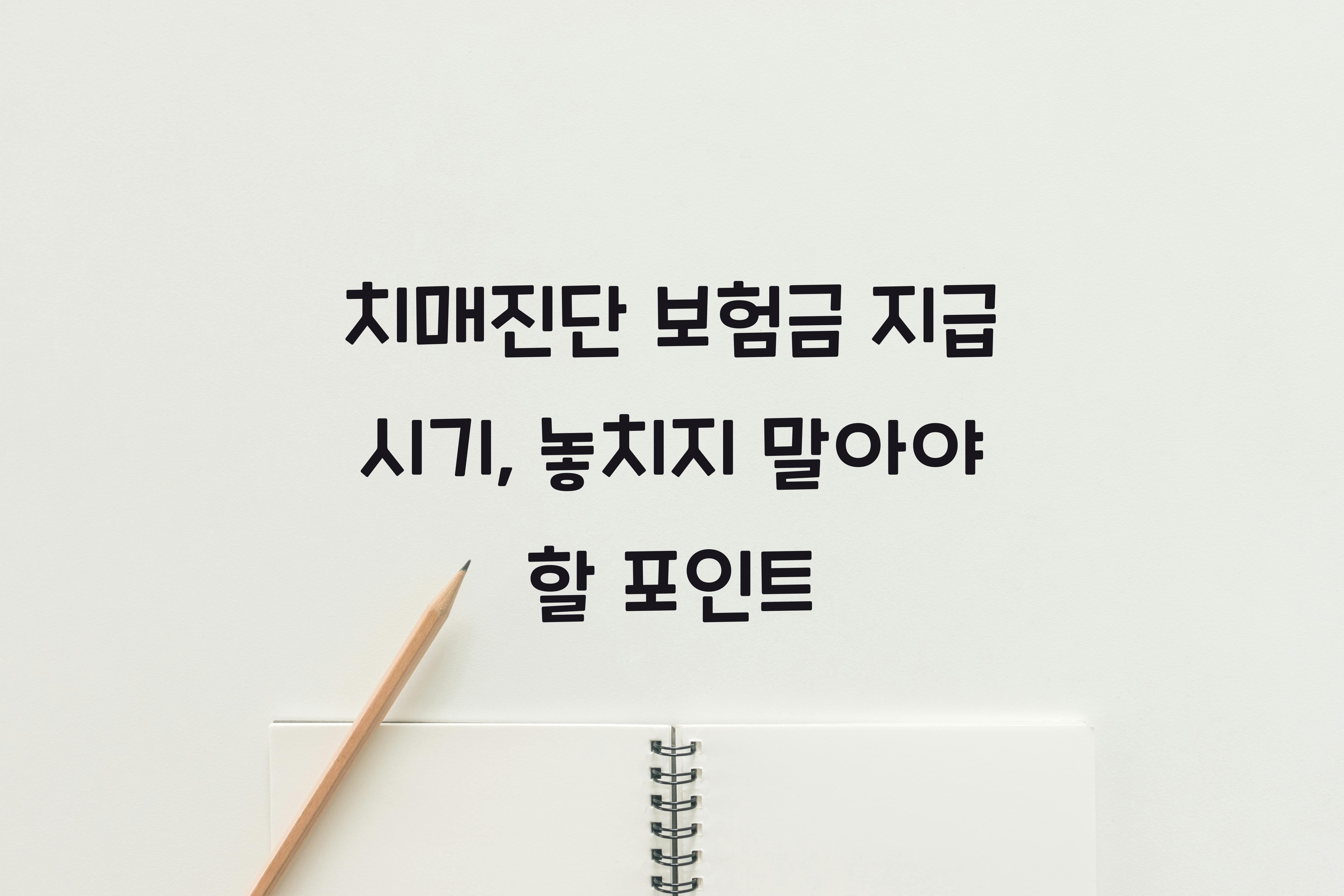 치매진단 보험금 지급 시기