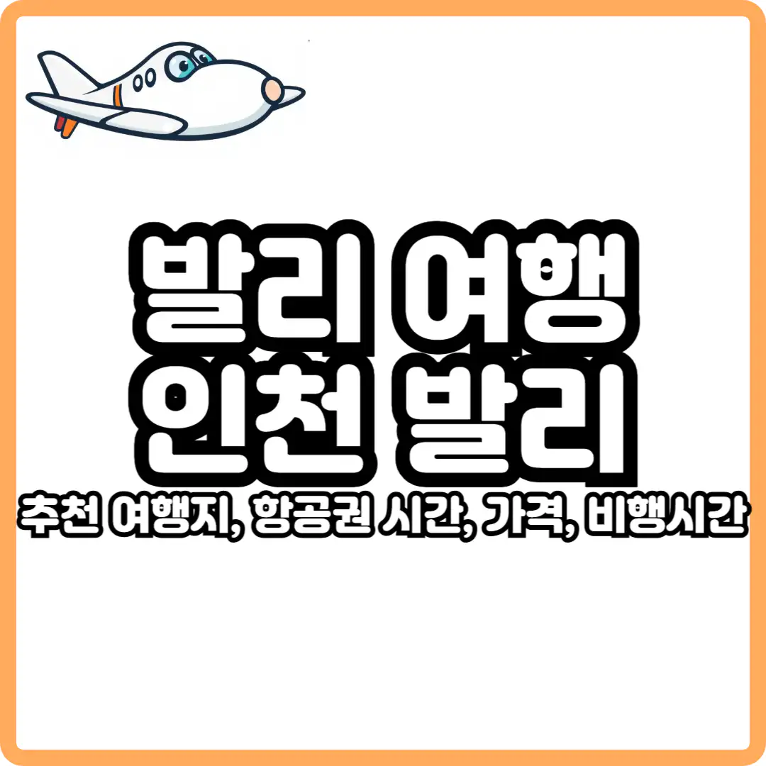 발리 여행 인천 발리 직항 항공권