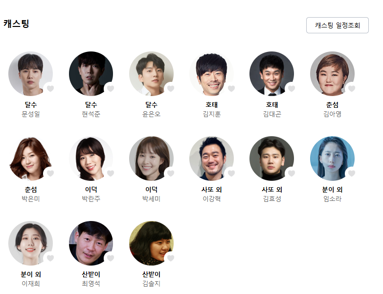 캐스팅 사진