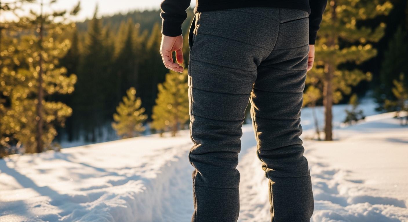 패딩 기모 바지