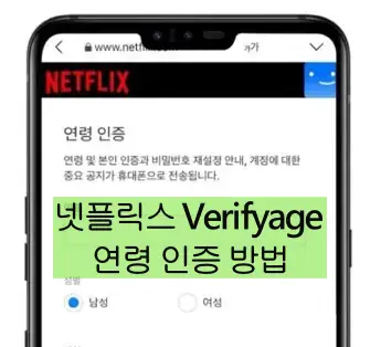 넷플릭스 verifyage 연령 인증 방법