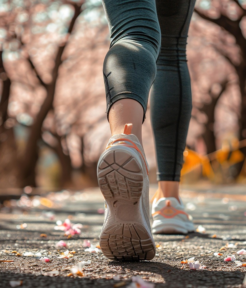 신발 쿠션감과 발목관절의 부담감