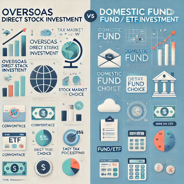 해외 주식 직접 투자 vs 국내 펀드/ETF 투자: 어떤 선택이 더 유리할까?