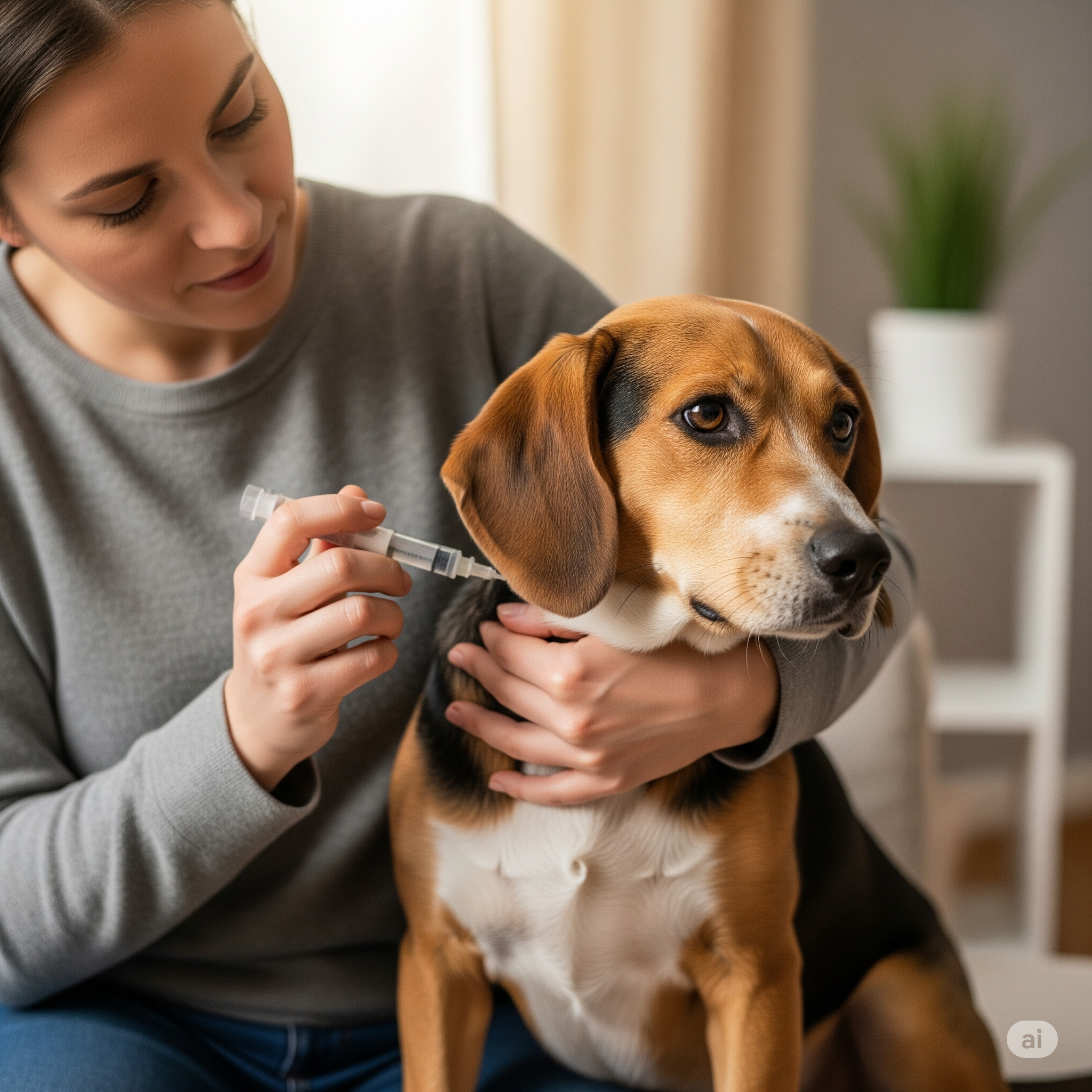 강아지 당뇨도 많아지고 있다
강아지에게 인슐린 주사를 놓고 있는 보호자