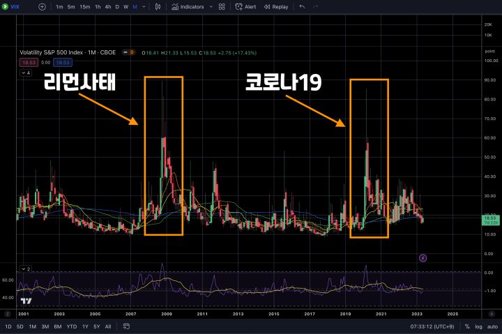 빅스지수 최고치 사례