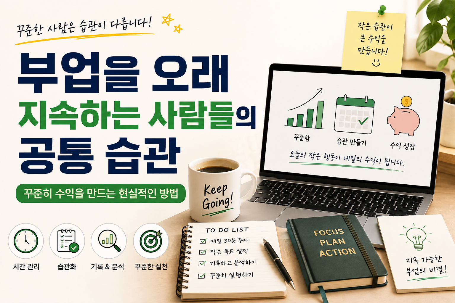 부업을 오래 지속하는 사람들의 공통 습관