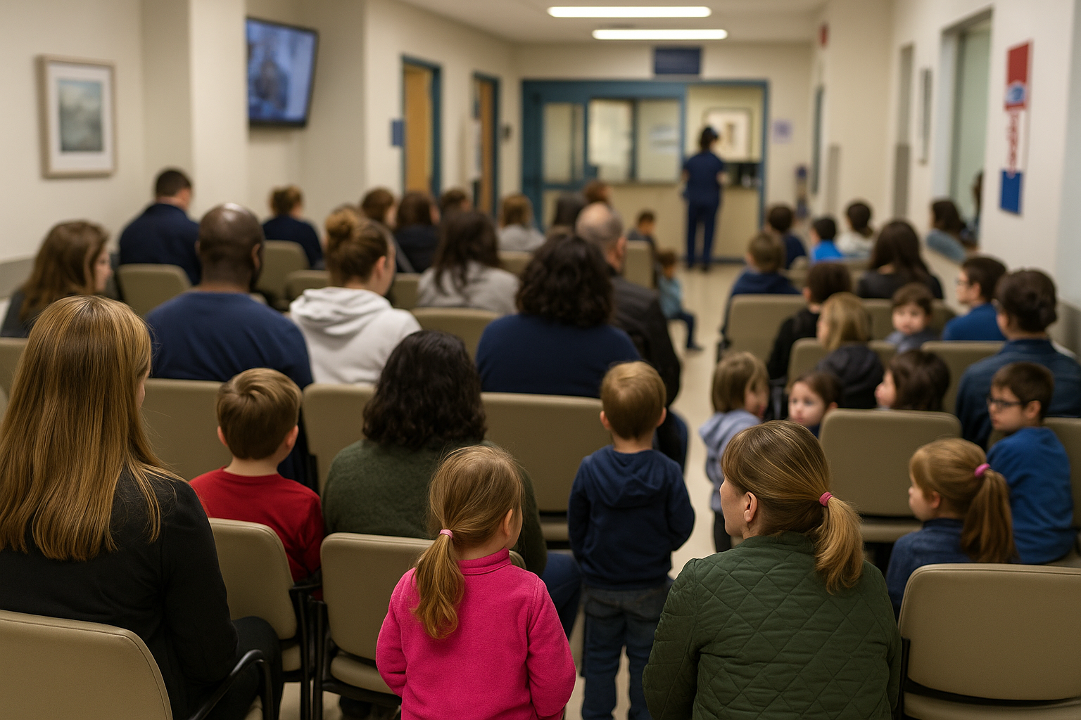 병원에 대기중인 사람들