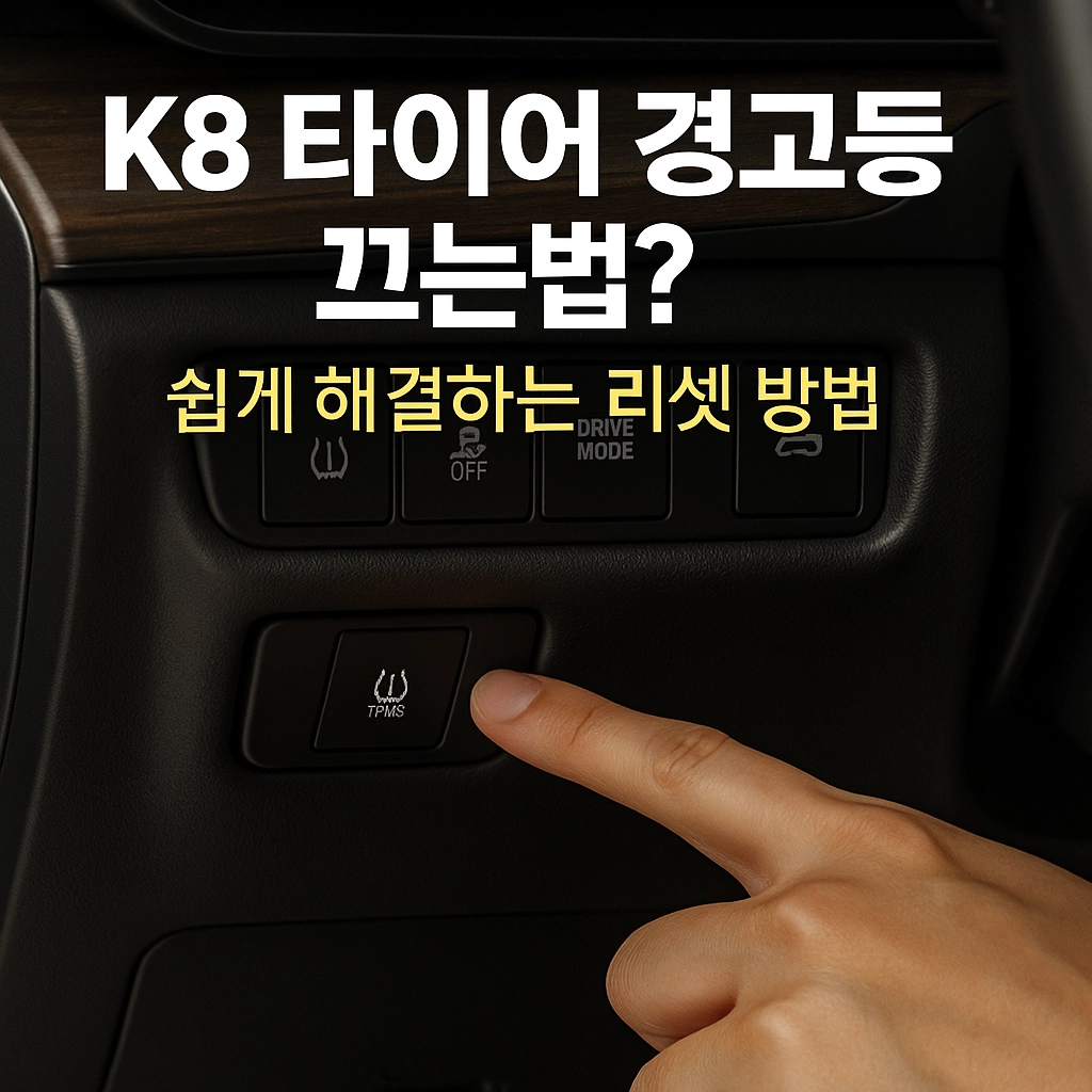 K8 타이어 경고등 끄는법 쉽게 해결하는 리셋 방법
