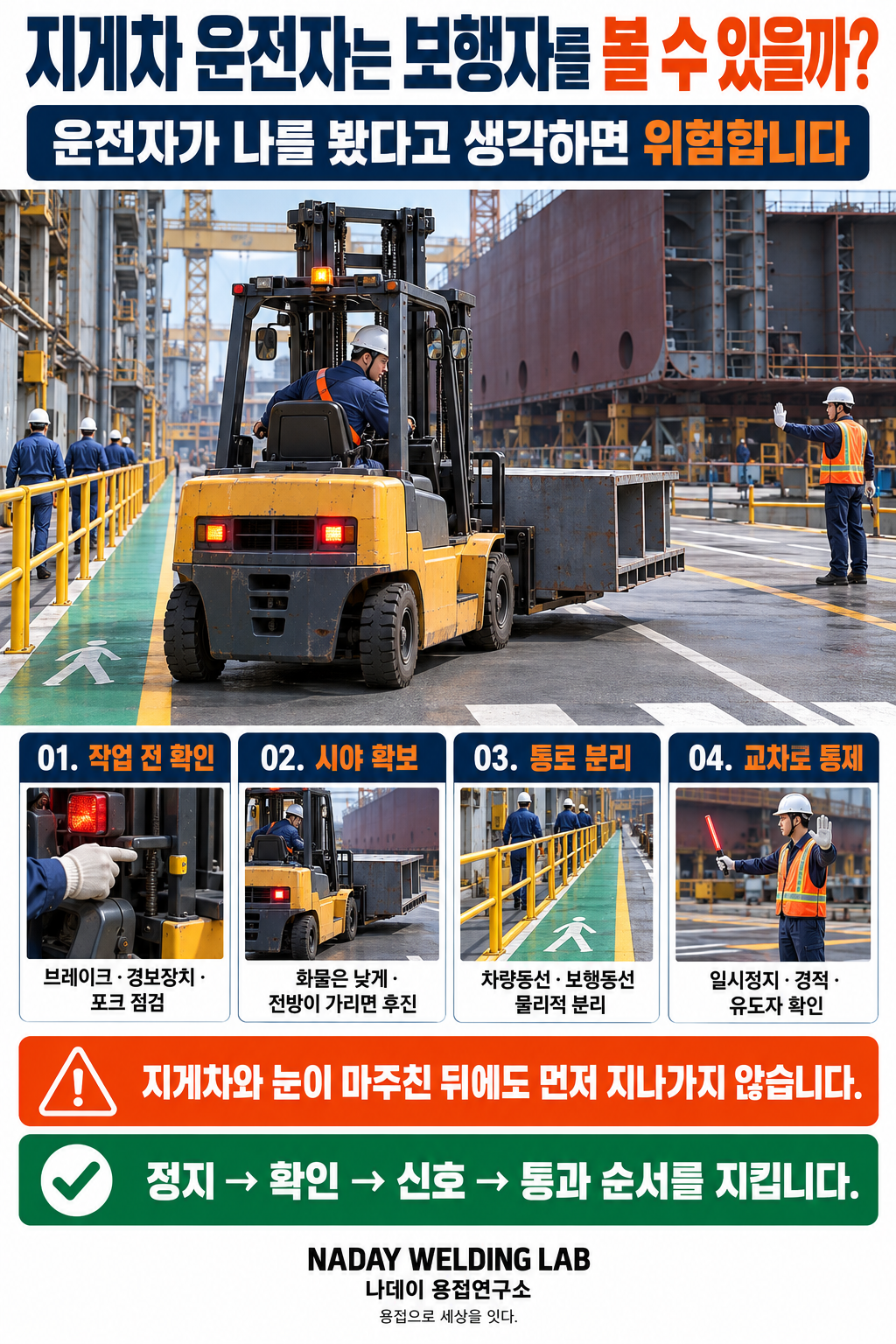 지게차 운전자는 보행자를 볼 수 있을까?