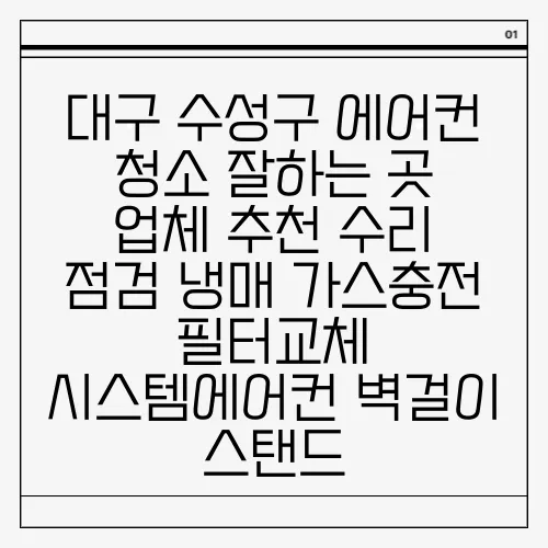 대구 수성구 에어컨 청소 잘하는 곳 업체 추천 수리 점검 냉매 가스충전 필터교체 시스템에어컨 벽걸이 스탠드