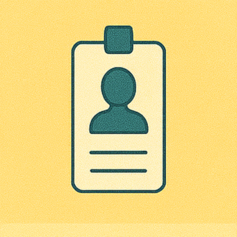 명중 과녁, 수험자 ID카드, certified 태그 일러스트