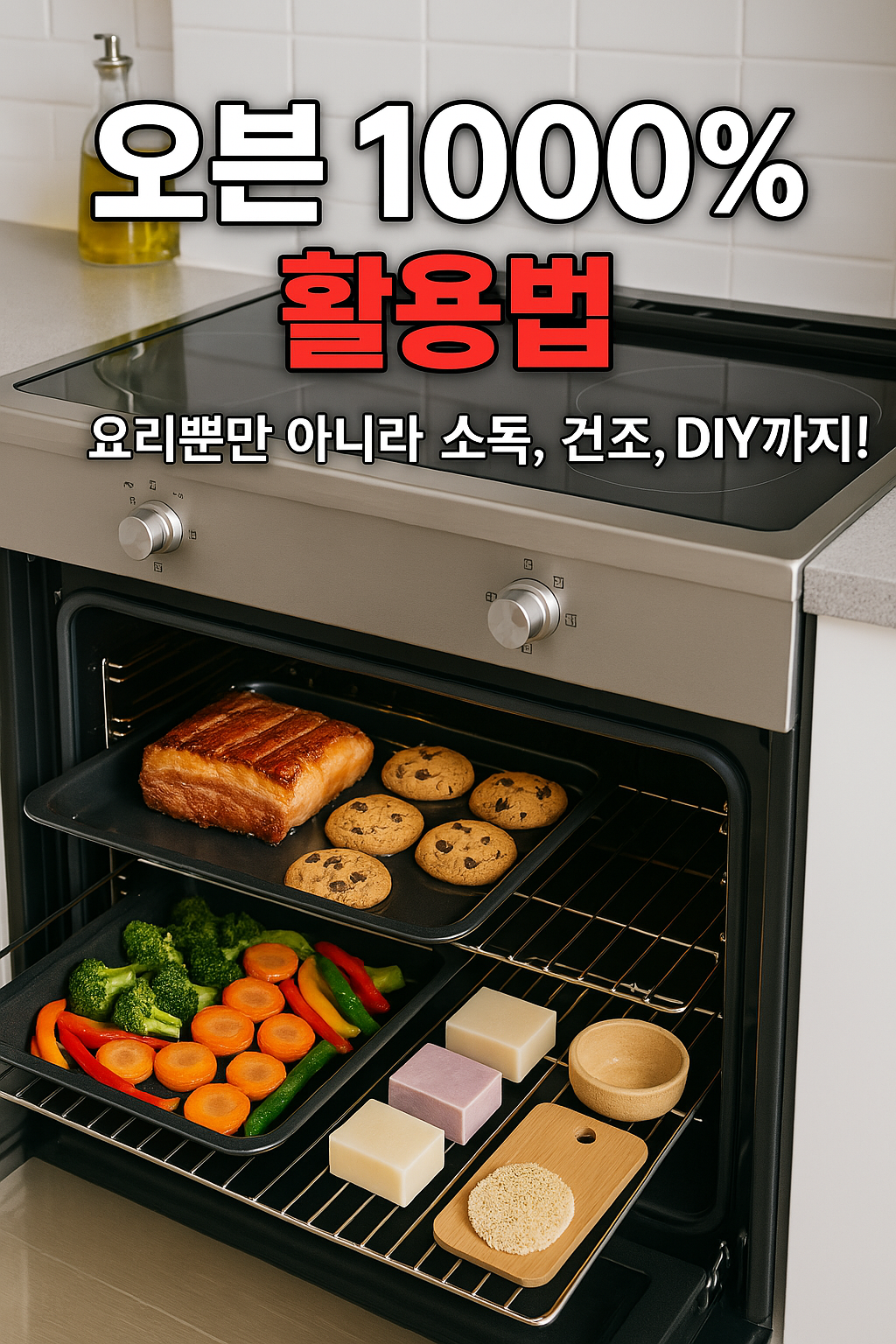 오븐에 재료가 들어가있는 이미지