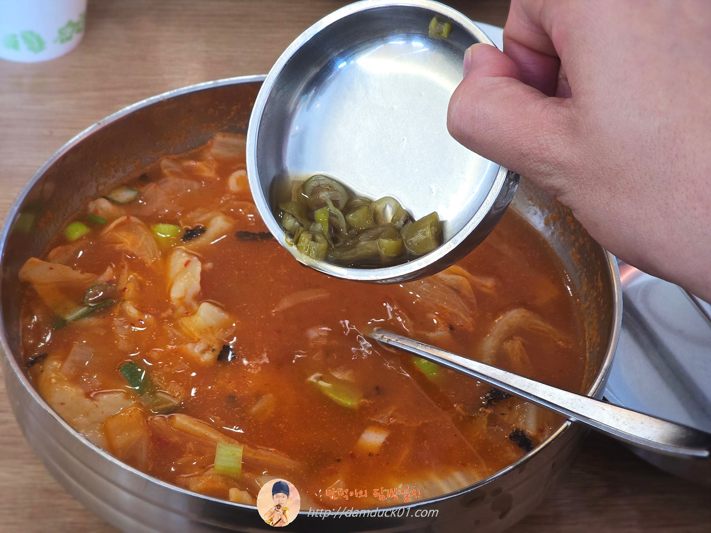 김치 수제비