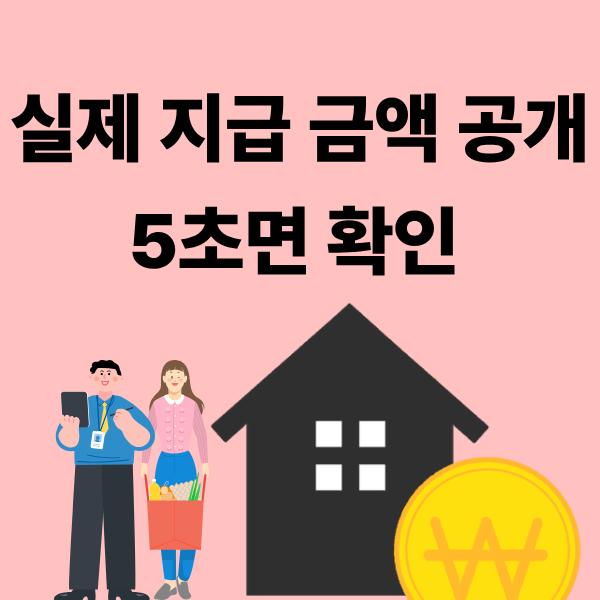 2026년 청년월세지원 실제로 얼마 받나요?