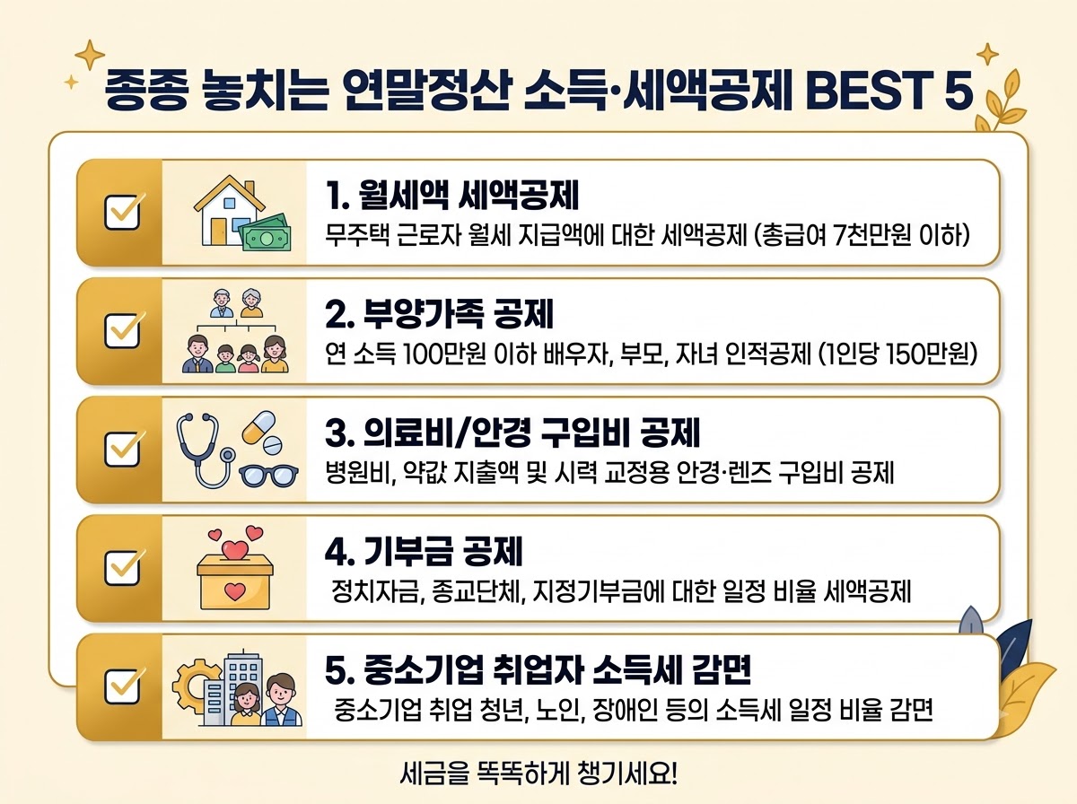 alt="연말정산 경정청구 놓치기 쉬운 공제 항목 5가지 체크리스트"