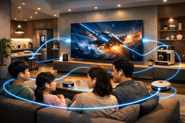 가전과 모바일이 통합된 2026년 오라캐스트 온디바이스 오디오 환경 전망.