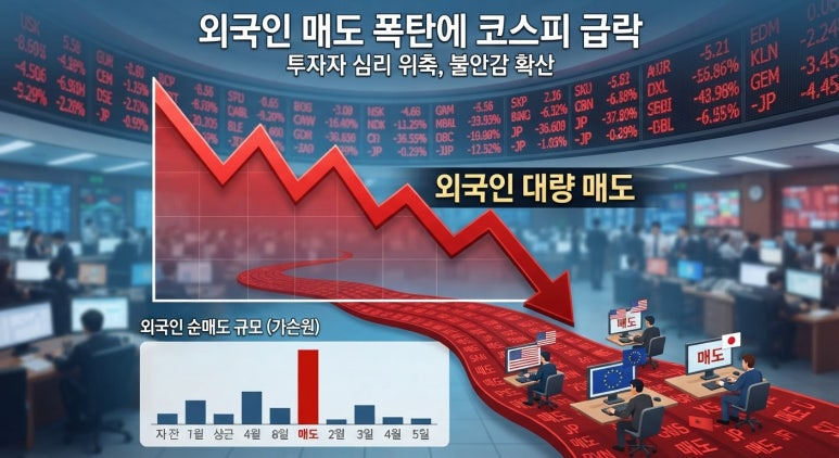 외국인 매도 코스피 급락