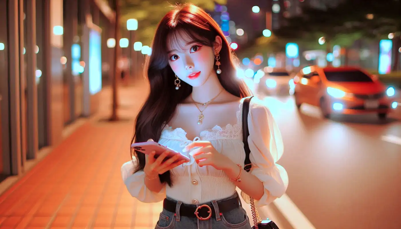 삼성-갤럭시-s시리즈-비교해보며-사용하는-여성의-모습