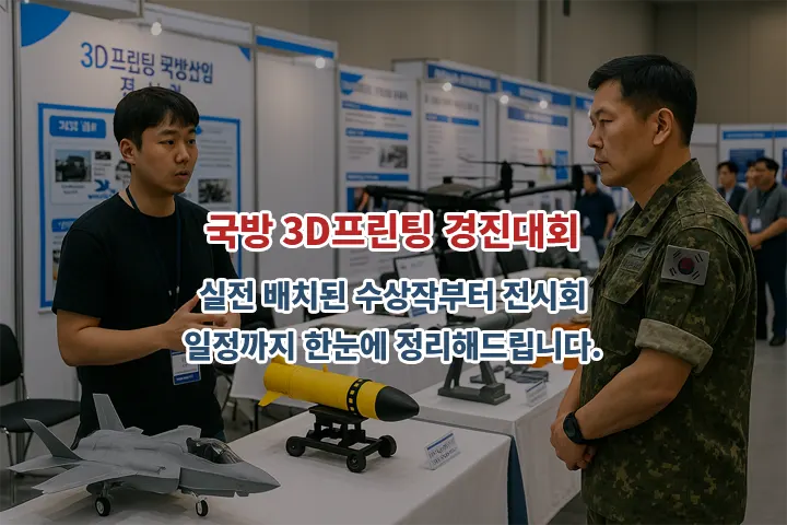 국방 3D프린팅 경진대회 수상작: 실전 배치된 수상작부터 전시회 일정까지 한눈에 정리해드립니다.