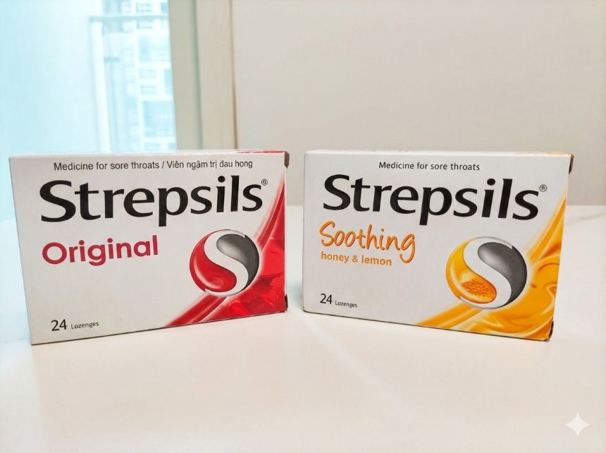 다낭 약국 스트렙실 오리지널 허니앤레몬 초기 감기 목관리