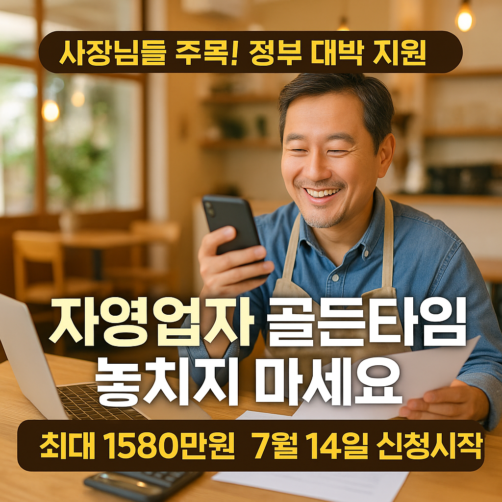 자영업자 골든타임 놓치지 마세요