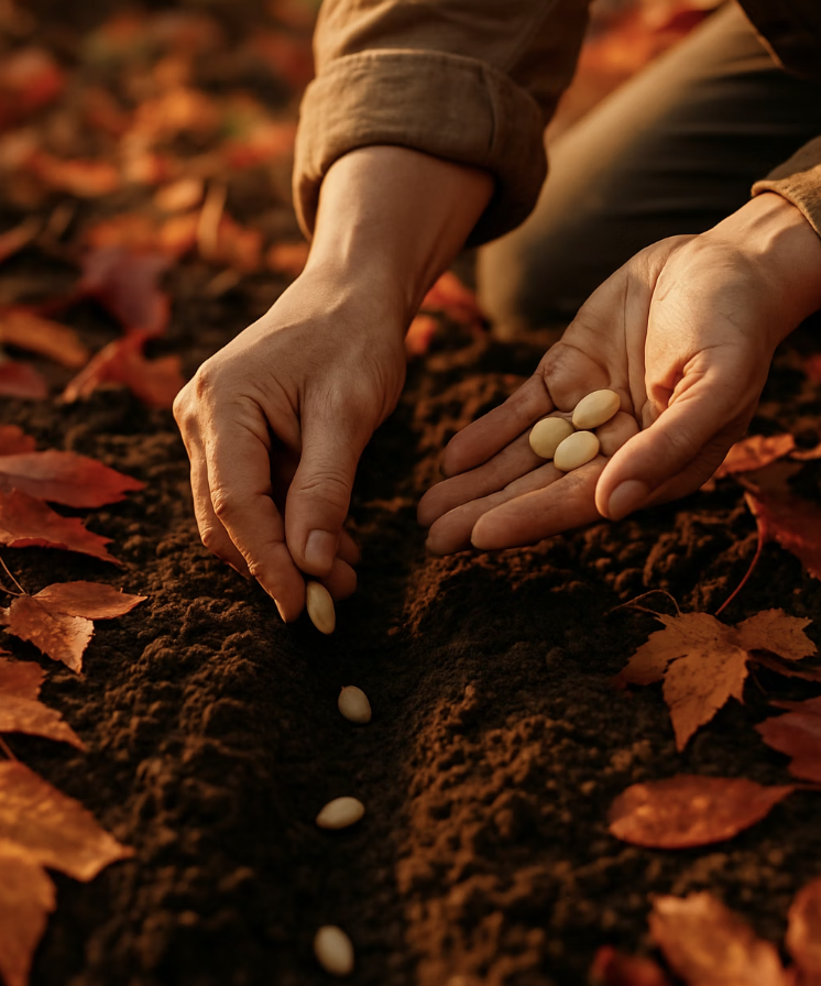 성공의 절반, 가을에 씨앗 뿌리기