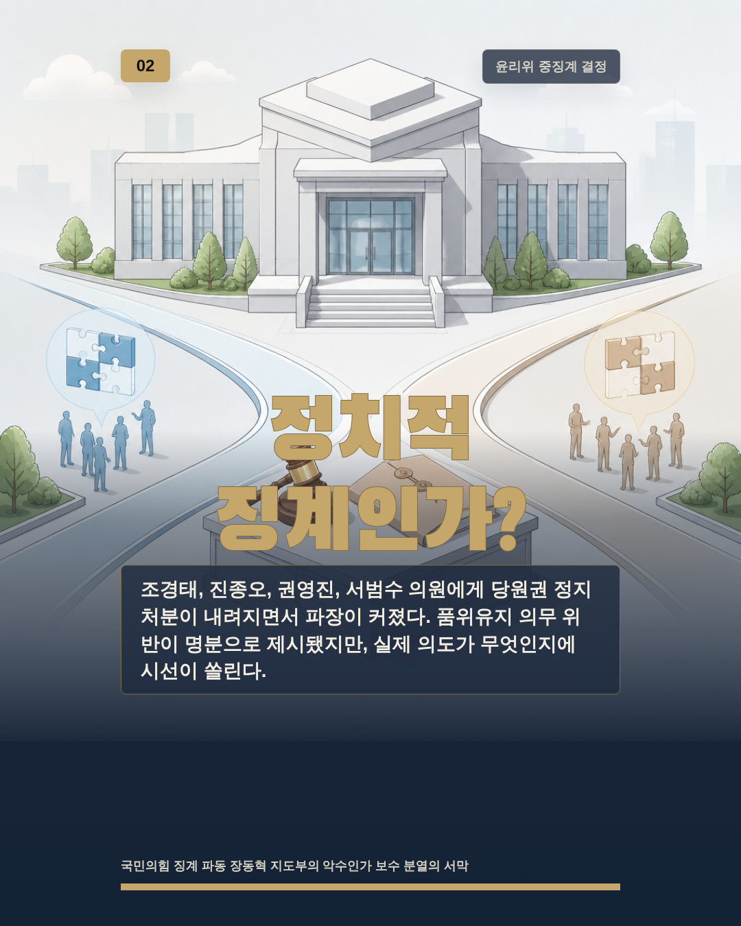 정치적 징계인가?