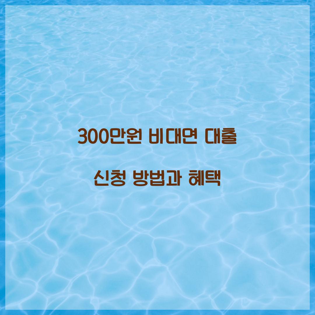 300만원 비대면 대출