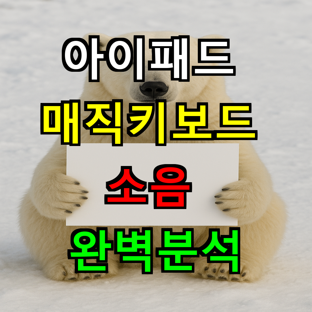 아이패드 매직키보드 소음 완벽분석