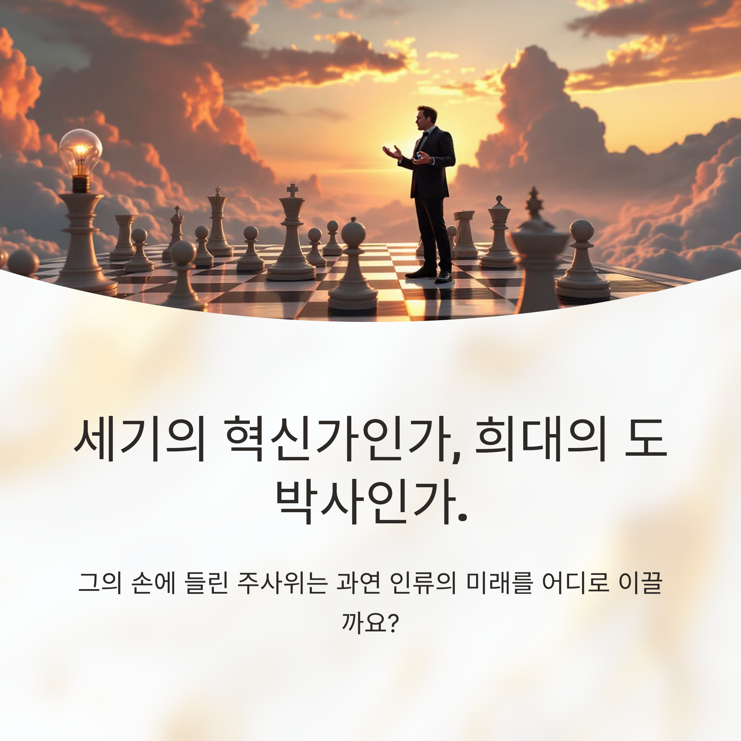 세기의 혁신가인가, 희대의 도박사인가