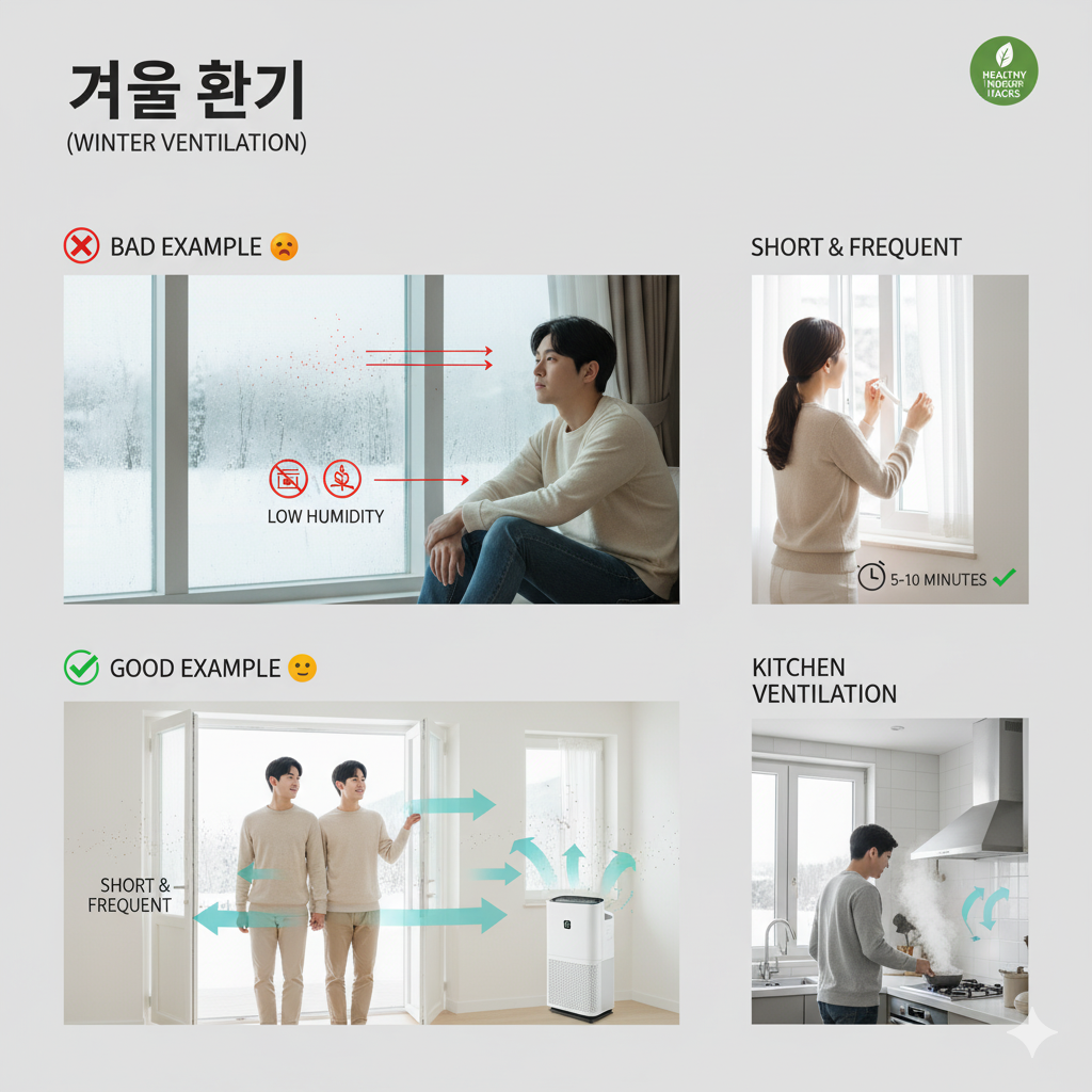 VOC, 실내VOC, 휘발성유기화합물, 새집증후군, 생활화학제품, 방향제위험성, 조리오염, 실내공기질, 환기필수, 실내환경관리