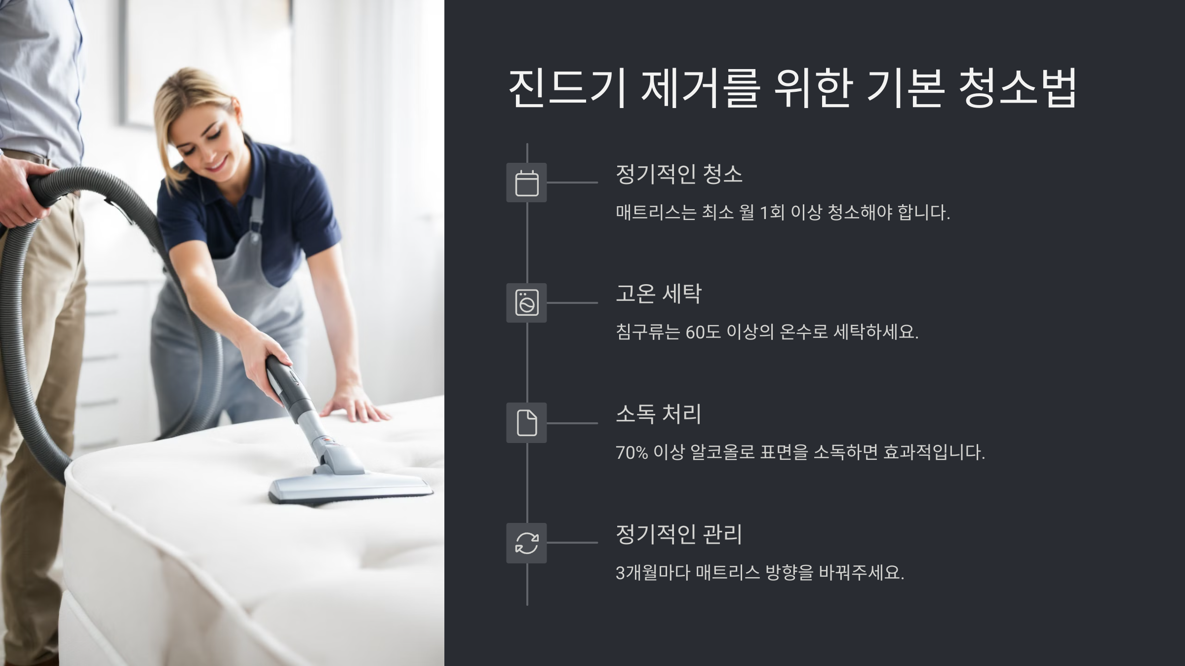 진드기 제거를 위한 기본 청소법