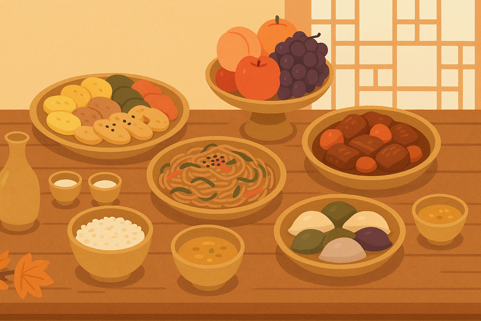 명절 상차림, 동선은 짧게 맛은 풍성하게