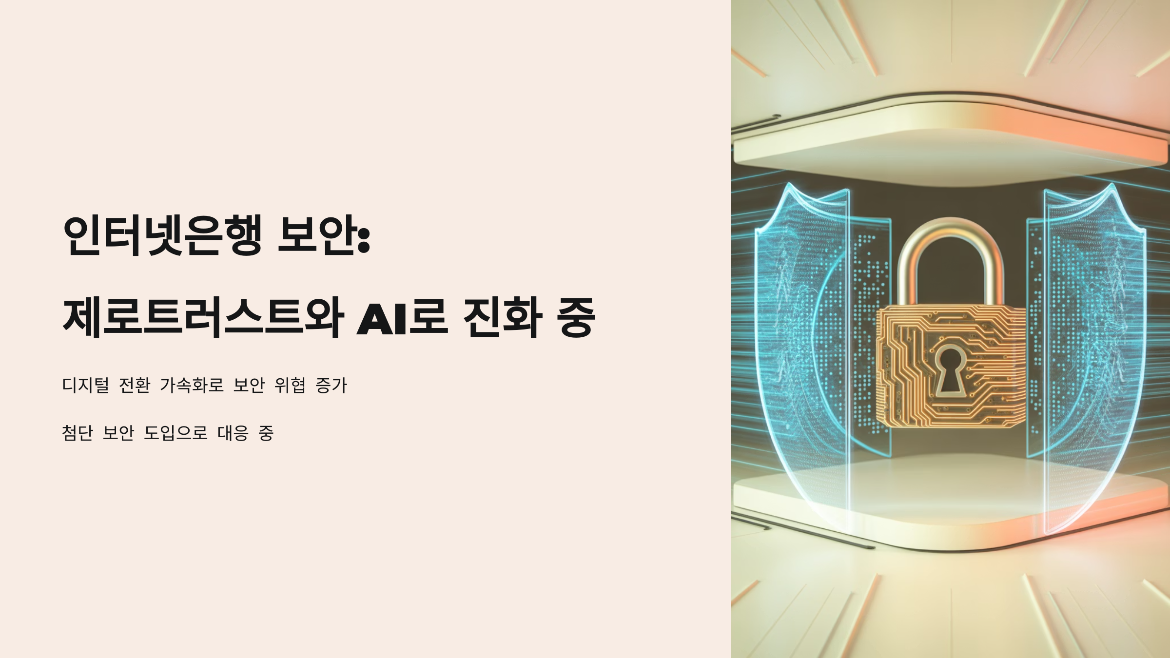 인터넷은행 보안, 제로트러스트와 AI로 진화 중