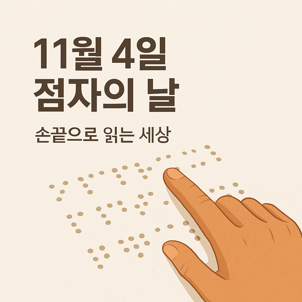 11월 4일 점자의 날 의미와 유래 — 한글 점자의 역사, 세상을 밝히다