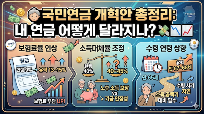 국민연금 개혁안 총정리} 내 연금 어떻게 달라지나?