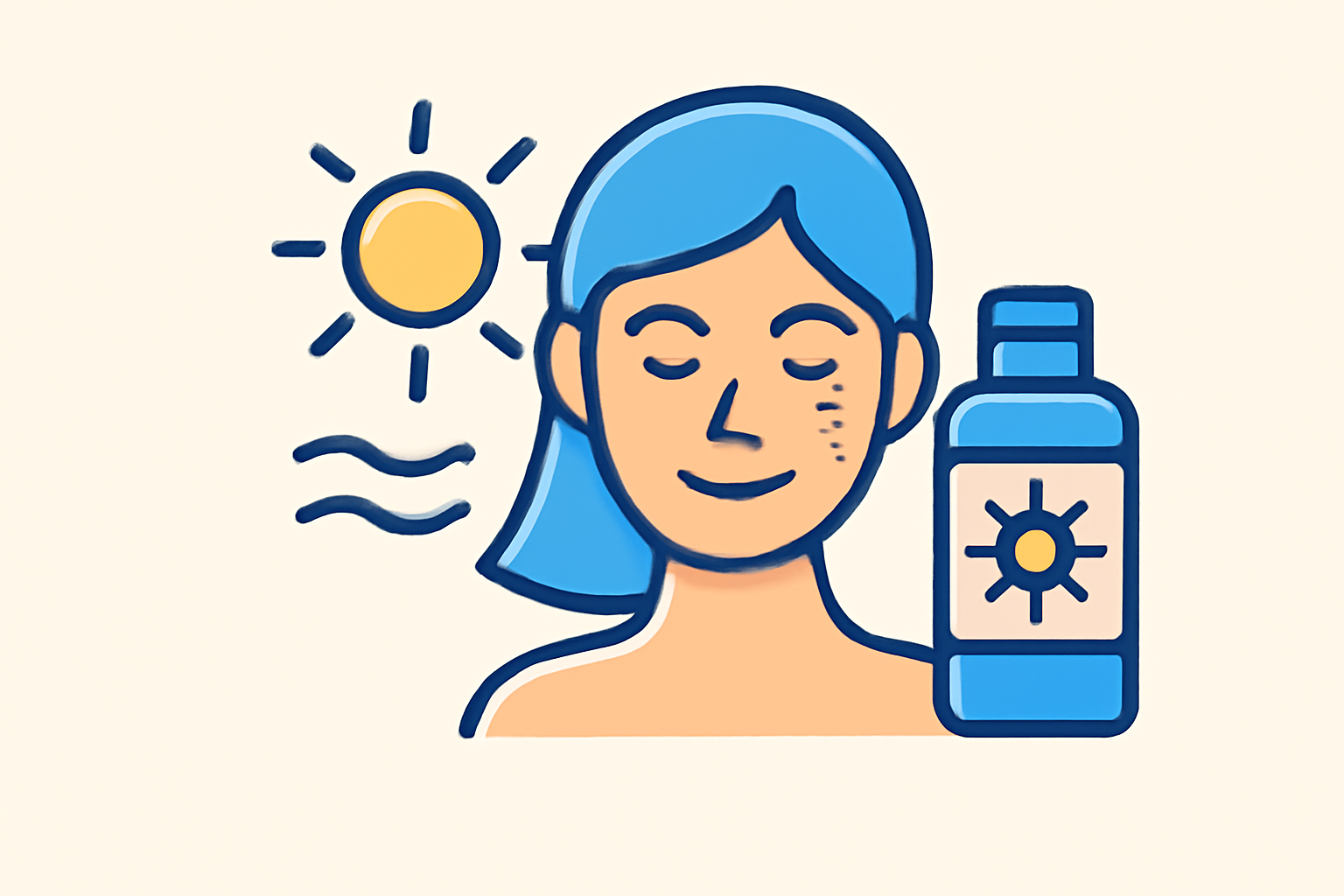 여름철 피부건강 관련 이미지