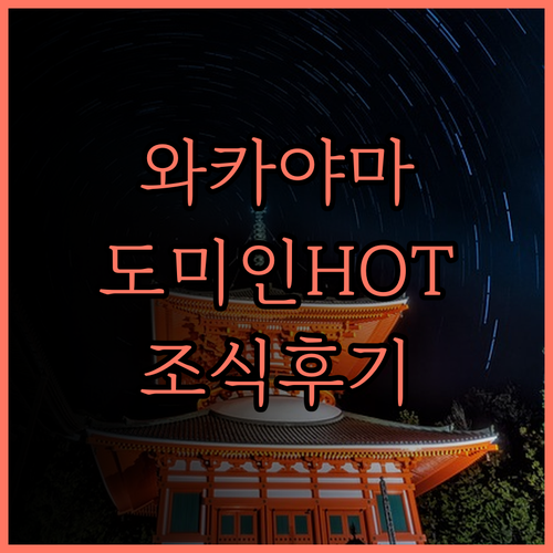 도미인 프리미엄 와카야마 내추럴 핫