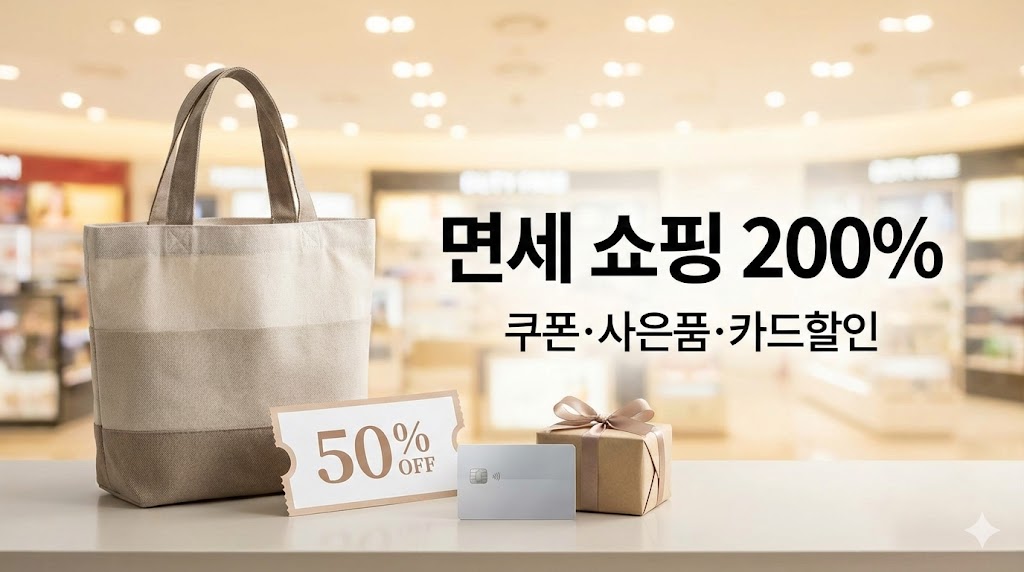 면세점 쇼핑 200% 활용법: 사은행사 챙기고 알뜰 구매하는 비법(쿠폰&middot;카드&middot;한도&middot;픽업까지)