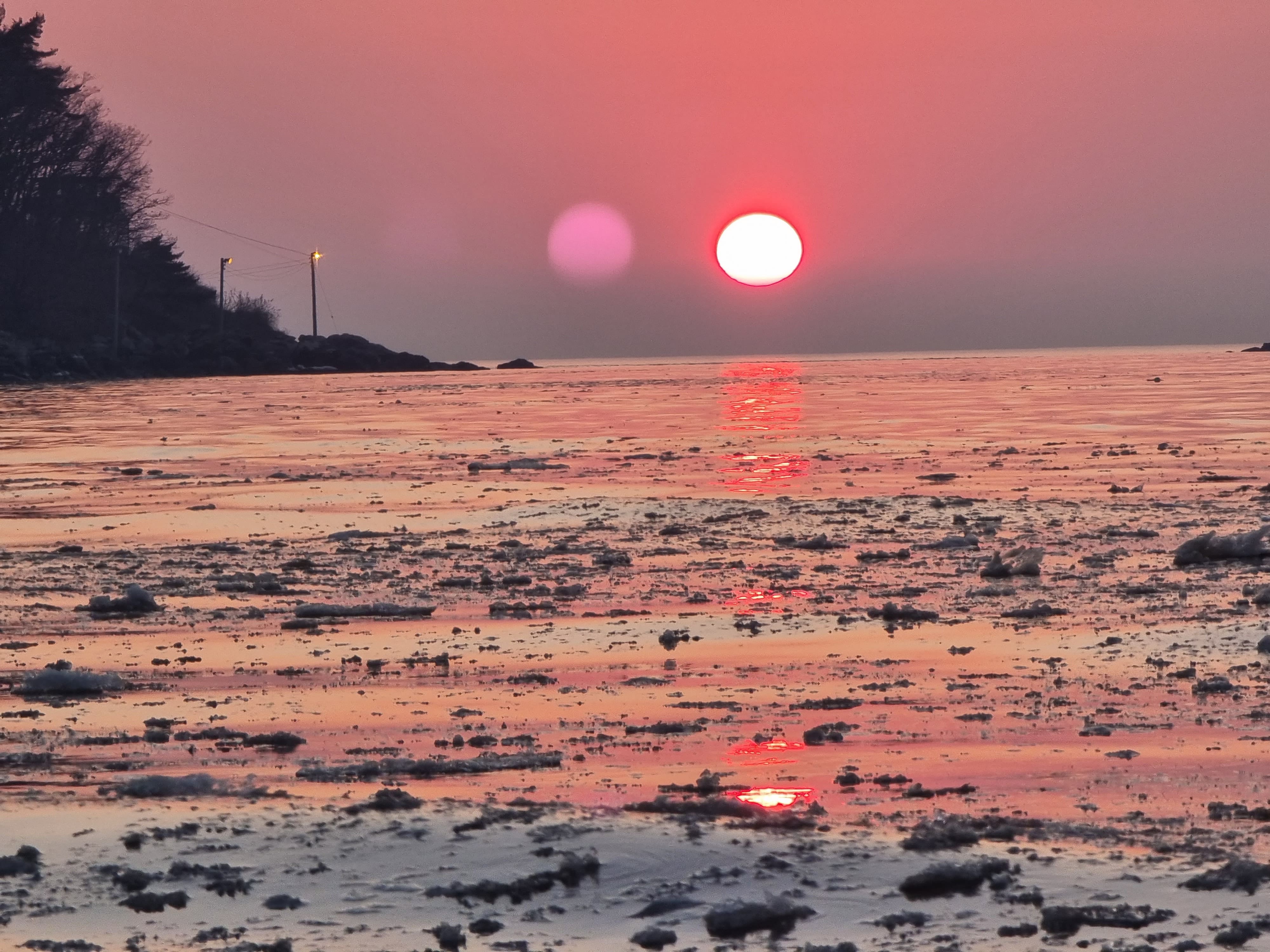 장화리-일몰조망지-겨울바다일몰