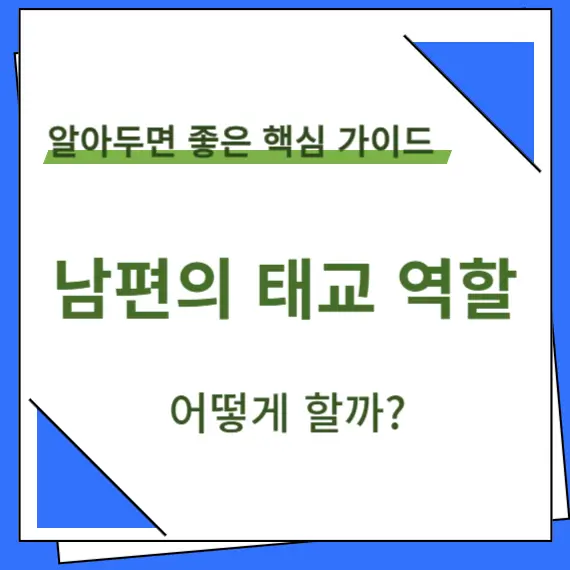 남편의 태교 역할 타이틀 이미지