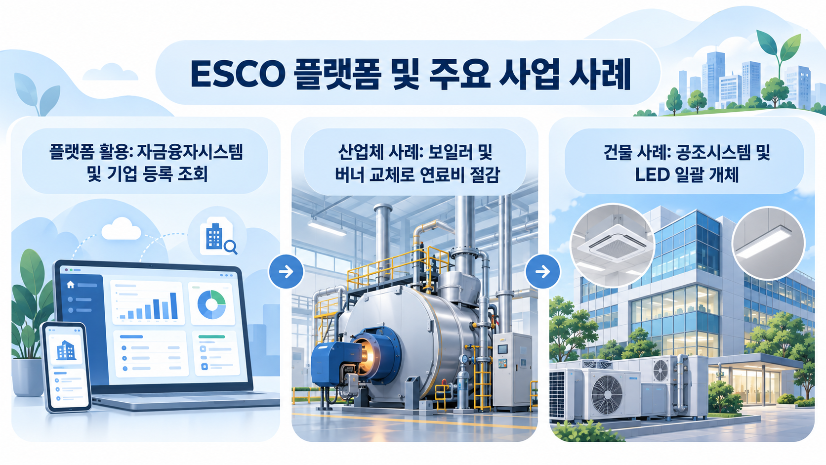 ESCO플랫폼 및 주요사업사례