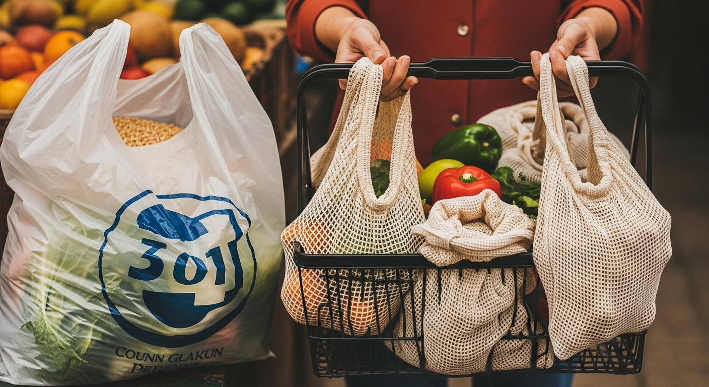 비닐 대신 면 주머니! 시장에서 Zero Waste장보기 실천 팁