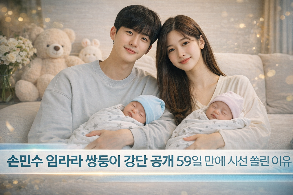 손민수&hearts;임라라 쌍둥이 강단 59일 만에 공개, 시선 집중된 이유