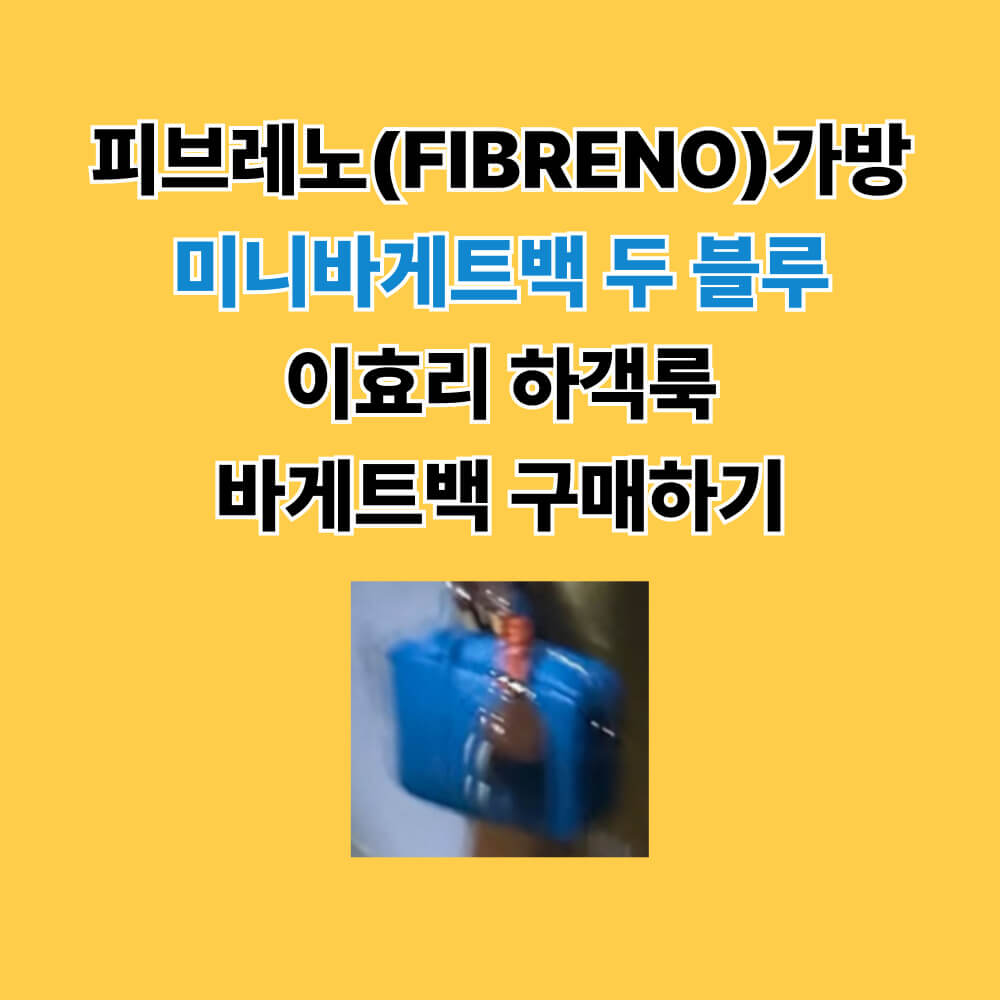 피프레노 가방 공식홈페이지 미니바게트백 두 블루 이효리 하객룩